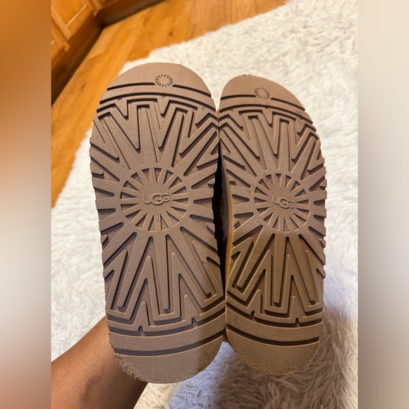 UGG TAZZ BRAID PLATFORM SLIPPERS HARDWOOD - Picture 12 of 16